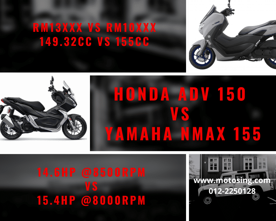 HONDA ADV 150 VS YAMAHA NMAX 155