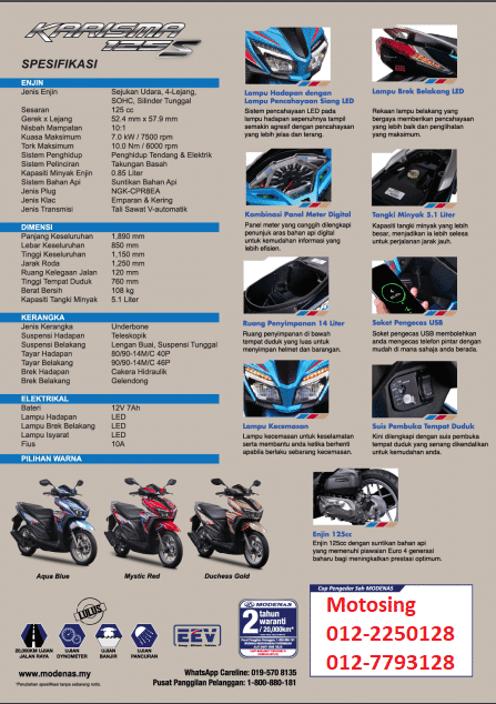 Modenas Karisma EX 125 - Motosing - Image 16