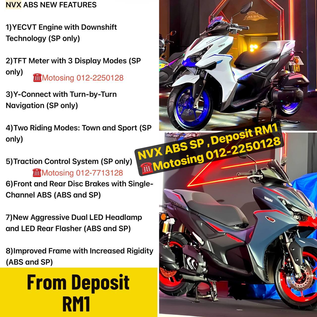 Yamaha NVX 155 ABS Scooter - Motosing - Image 2
