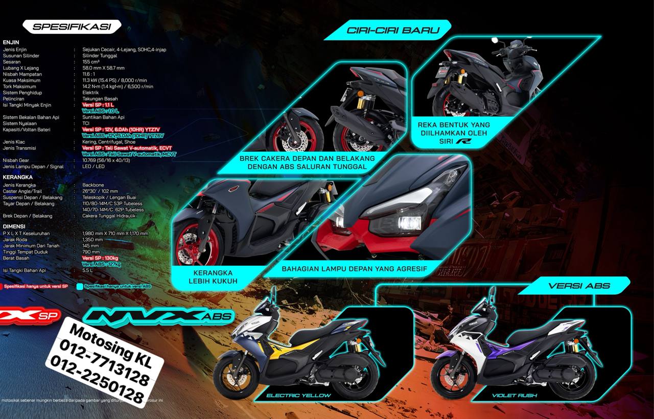 Yamaha NVX 155 ABS Scooter - Motosing - Image 14